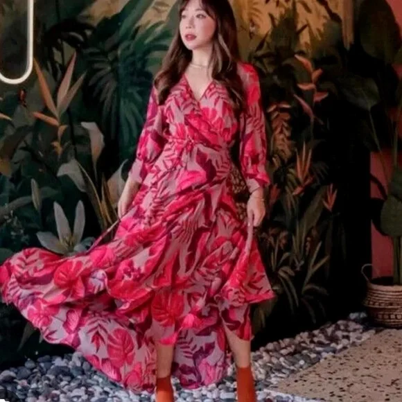 Johanna Ortiz limited edition H&M colab red dress - Picture 4 of 6